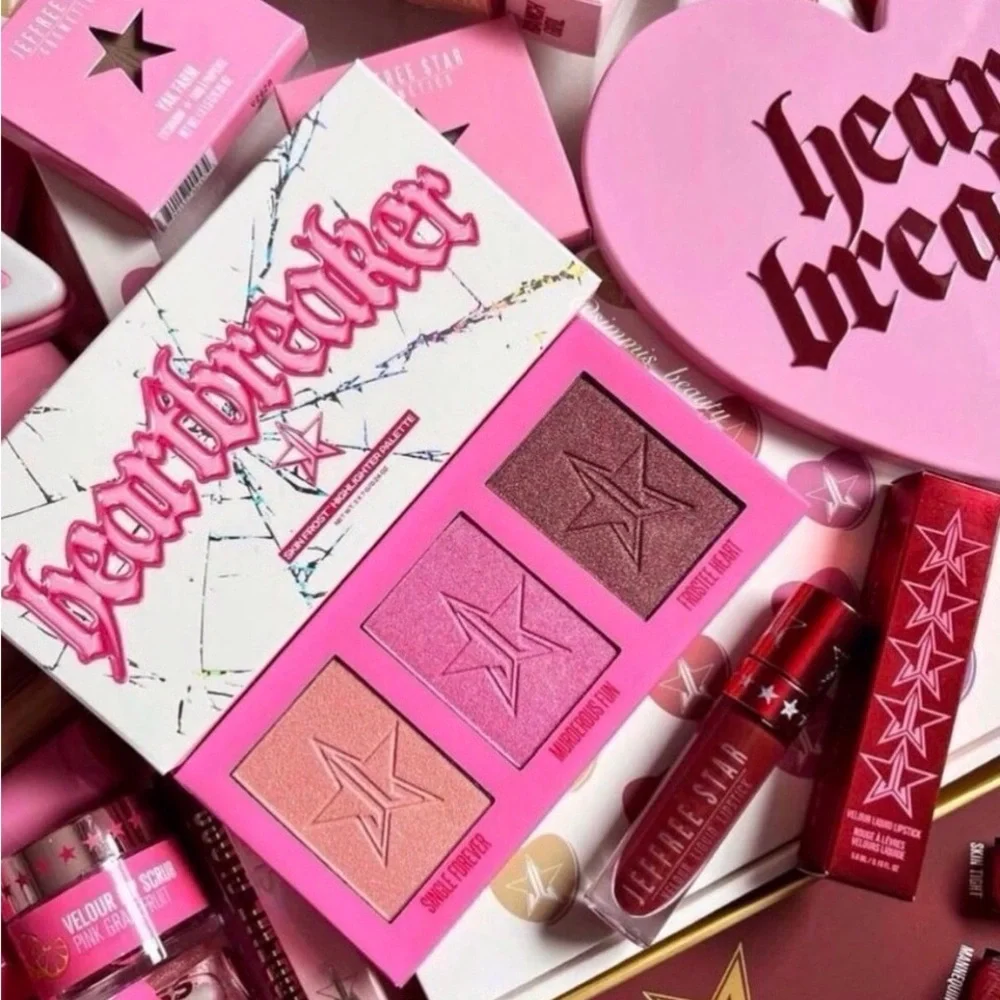 💔 Jeffree Star Cosmetics “Heartbreaker” Skin‎ Frost Highlighter Palette 💔